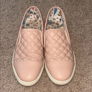 Steve Madden Pink Quilted Kids Sneakers